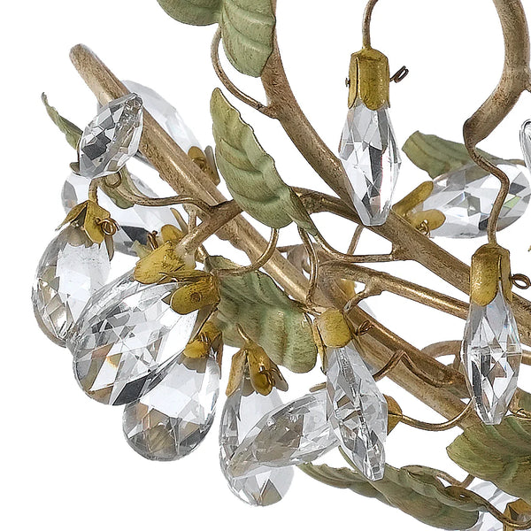 Ivy 20.5'' Five Light Semi Flush Mount, Champagne
