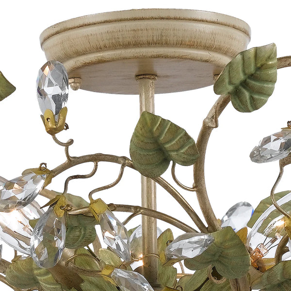 Ivy 20.5'' Five Light Semi Flush Mount, Champagne