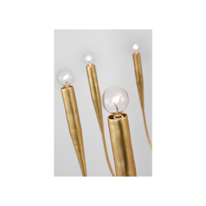 Acadia 52" Thirty Light Grande Chandelier, Antique Gold Leaf