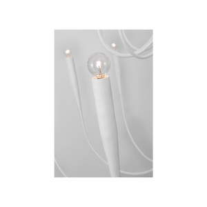 Acadia 52" Thirty Light Grande Chandelier, Plaster White