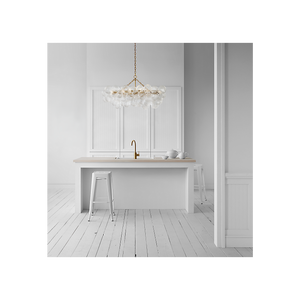 Talia 51" Eight Light Medium Linear Chandelier, Gild