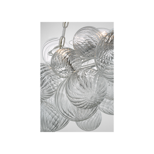 Talia 63" Twelve Light Large Linear Chandelier, Plaster White