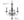 Jasmine 20'' Five Light Chandelier, Silver