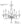 Jasmine 22.5'' Six Light Chandelier, Silver
