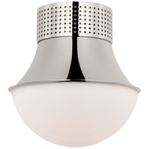 Precision 9" Flush Mount, Polished Nickel