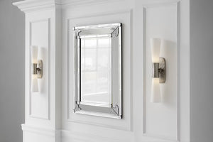 Utopia 4.75" Two Light Bath Sconce, Polished Nickel