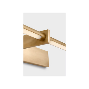 Axis 30" LED Picture Light, Antique-Burnished Brass