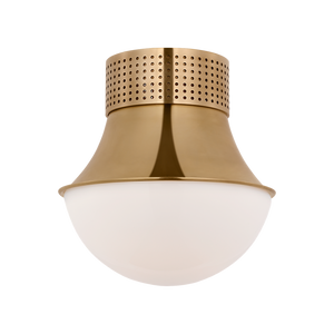 Precision 9" Flush Mount, Antique Burnished Brass