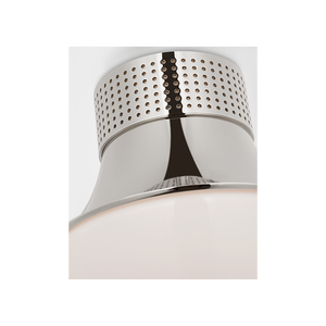 Precision 9" Flush Mount, Polished Nickel