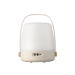 Lite Up Play Mini 8" Cordless Rechargeable Indoor/Outdoor Speaker Lamp, Sand - Natural Beige