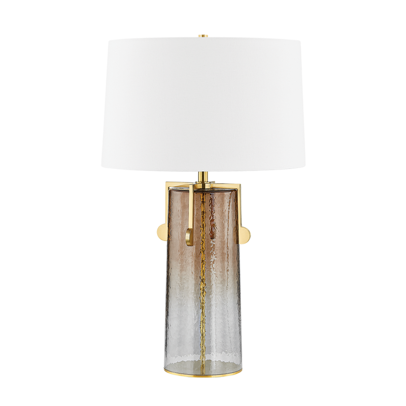 Eliana 18" One Light Table Lamp, Aged Brass