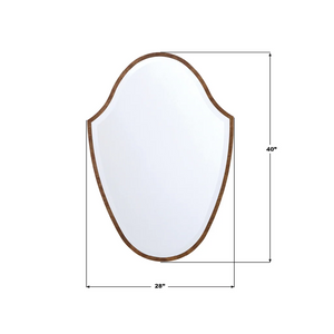 Lilia 28" Mirror, Wood Veneer