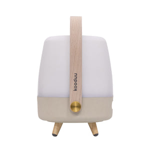 Lite Up Play Mini 8" Cordless Rechargeable Indoor/Outdoor Speaker Lamp, Sand - Natural Beige