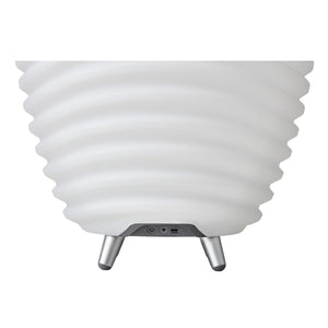 Synergy 16" Cordless Rechargeable Indoor/Outdoor Speaker Lamp, White
