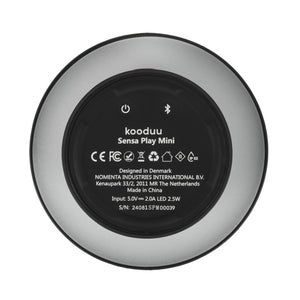 Sensa Play Mini 6" Cordless Rechargeable Indoor/Outdoor Speaker Lamp, Black