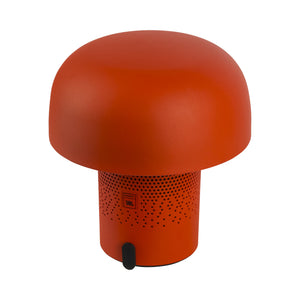 Sensa Play 8" Cordless Rechargeable Indoor/Outdoor Speaker Lamp, Red/Orange