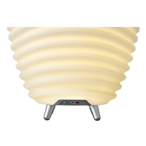 Synergy 16" Cordless Rechargeable Indoor/Outdoor Speaker Lamp, White