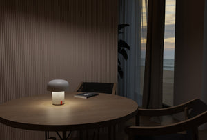Sensa Play 8" Cordless Rechargeable Indoor/Outdoor Speaker Lamp, White