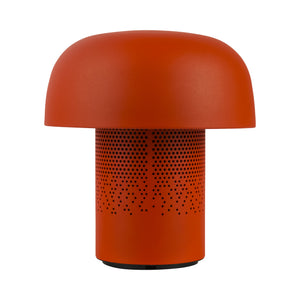 Sensa Play 8" Cordless Rechargeable Indoor/Outdoor Speaker Lamp, Red/Orange