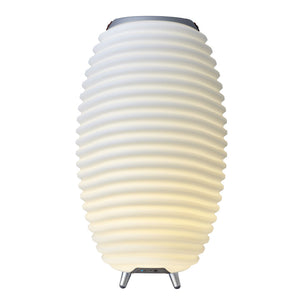 Synergy 16" Cordless Rechargeable Indoor/Outdoor Speaker Lamp, White