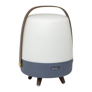 Lite Up Play 11" Cordless Rechargeable Indoor/Outdoor Speaker Lamp, Ocean - Blue