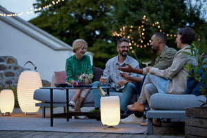 Synergy 16" Cordless Rechargeable Indoor/Outdoor Speaker Lamp, White