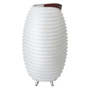Synergy 16" Cordless Rechargeable Indoor/Outdoor Speaker Lamp, White