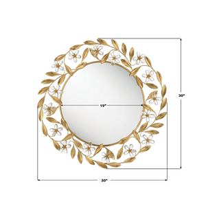 Marseille 30" Mirror, Antique Gold