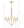 Katrina 27.5'' Five Light Chandelier, Antique Gold