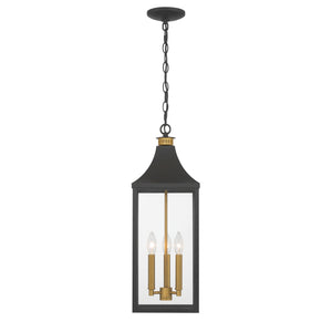 Holton 9" Three Light Exterior, Dark Matte Black