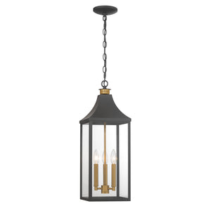 Holton 9" Three Light Exterior, Dark Matte Black