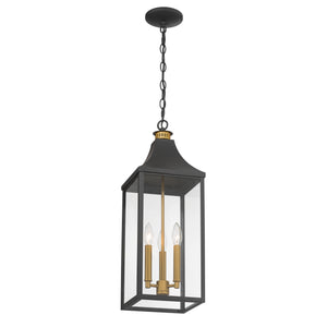 Holton 9" Three Light Exterior, Dark Matte Black