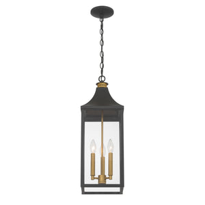 Holton 9" Three Light Exterior, Dark Matte Black