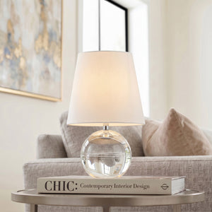 Nolyn 8" One Light Table Lamp, Polished Nickel