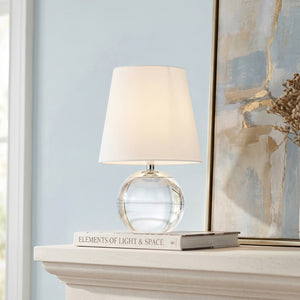 Nolyn 8" One Light Table Lamp, Polished Nickel