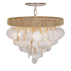 Aurex 17" Four Light Semi Flush, Autumn White