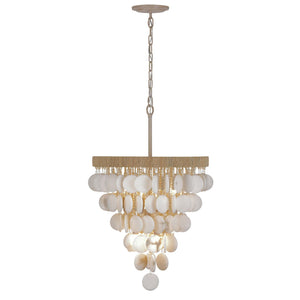 Aurex 20" Eight Light Pendant, Autumn White