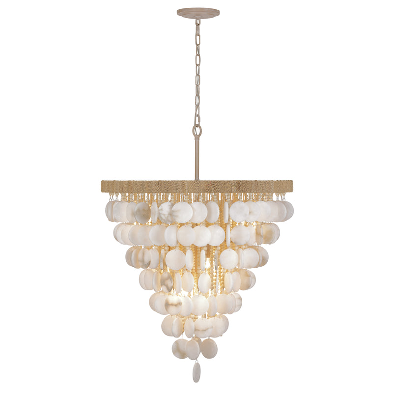 Aurex 28" Twelve Lights Pendant, Autumn White