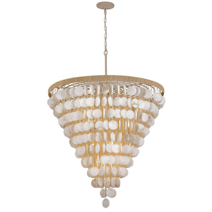 Aurex 40" Fifteen Light Pendant, Autumn White