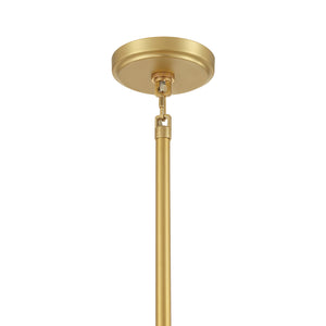 Crownwell 28" Thirteen Light Chandelier, Legacy Brass / Amber Crackled Glass