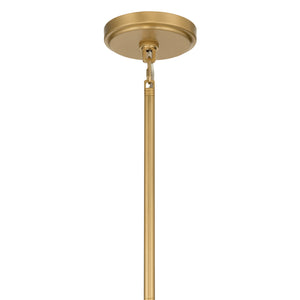 Belrose 23" Thirteen Light Pendant, Legacy Brass with Green and Clear