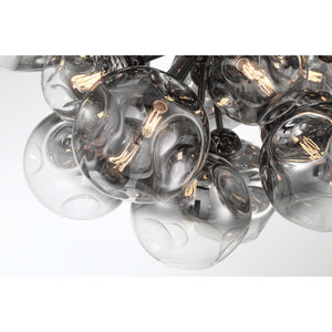 Nivara 32" Twenty Five Lights Pendant, Gun Metal