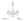 Hamilton Nouveau 26'' Seven Light Chandelier, Silver