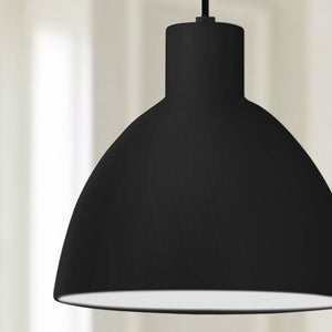 Lunara 9" LED Pendant Light, Black
