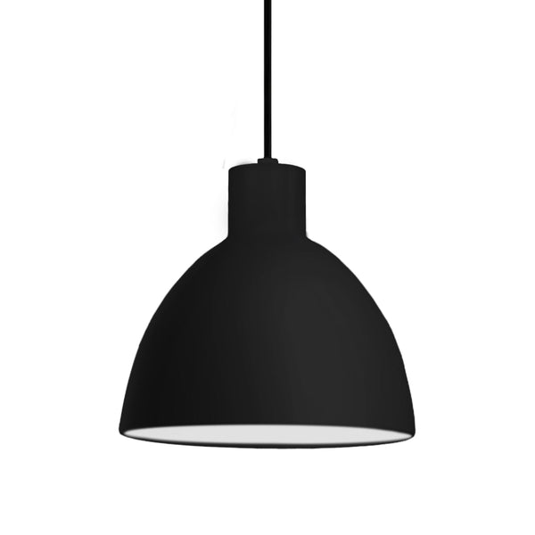 Lunara 12" LED Pendant Light, Black