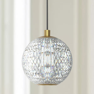Cassia 5" LED Pendant Light, Natural Brass