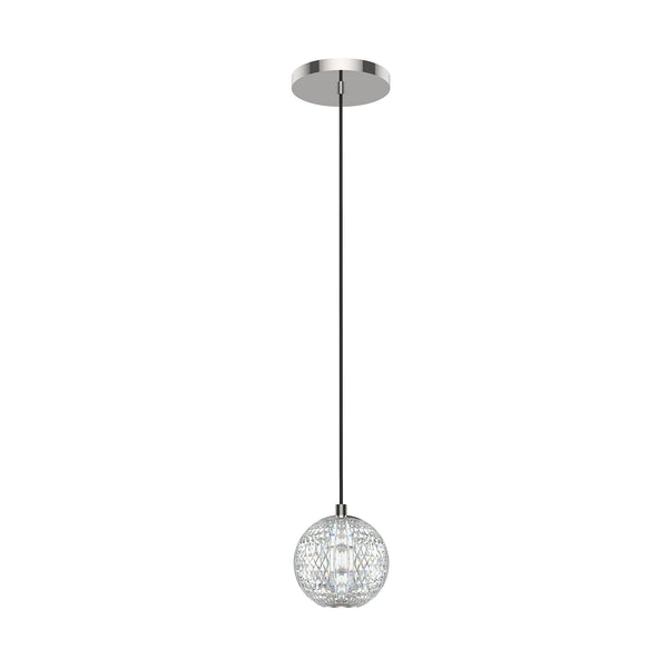 Iselia 5" LED Pendant Light, Polished Nickel