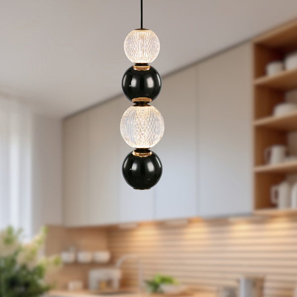 Desiree 5" LED Pendant Light, Natural Brass