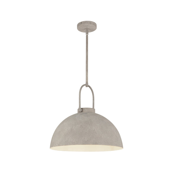 Wichita 16" Dome Pendant Light, Steel Shade