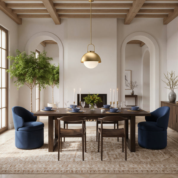 Wichita 16" Dome Pendant Light, Aged Gold/Opal Matte Glass